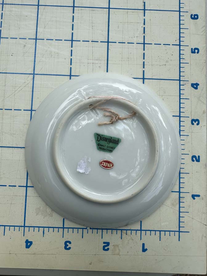 vintage Disneyland souvenir collector plate, likely from the 1950s or 1960s. - Image 2