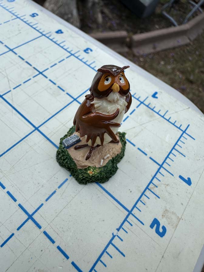 Disney Tiny Kingdom Winnie the Pooh Owl figurine - Image 3