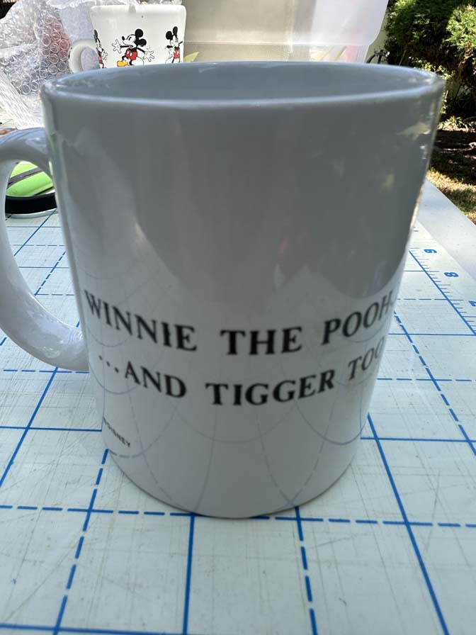 Vintage Winnie the Pooh and Tigger mug - Image 2