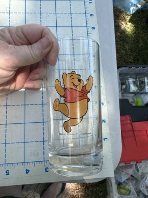 Vintage Winnie-the-Pooh glass tumbler