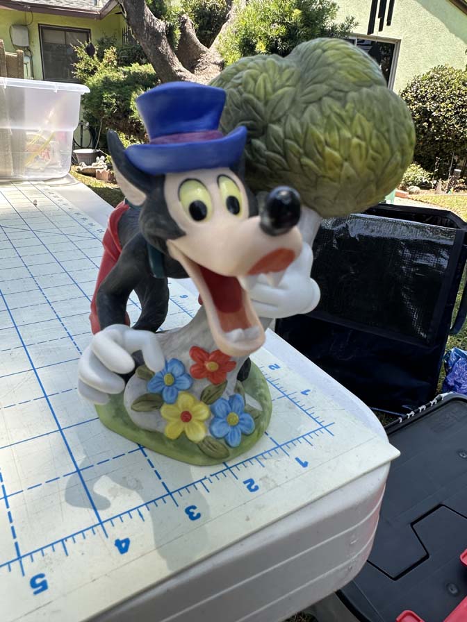Walt Disney Three Little Pigs The Big Bad Wolf Figurine