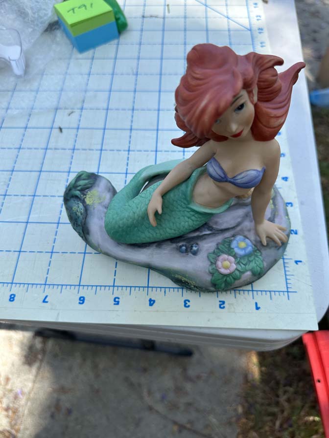 1989 Disney The Little Mermaid Ariel porcelain bisque maquette figure statue - Image 3