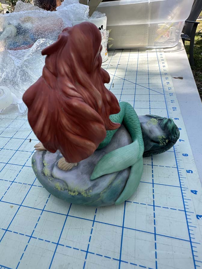 1989 Disney The Little Mermaid Ariel porcelain bisque maquette figure statue - Image 7