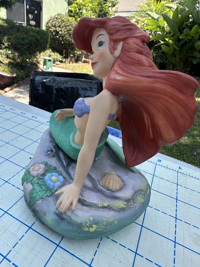 1989 Disney The Little Mermaid Ariel porcelain bisque maquette figure statue - Image 8