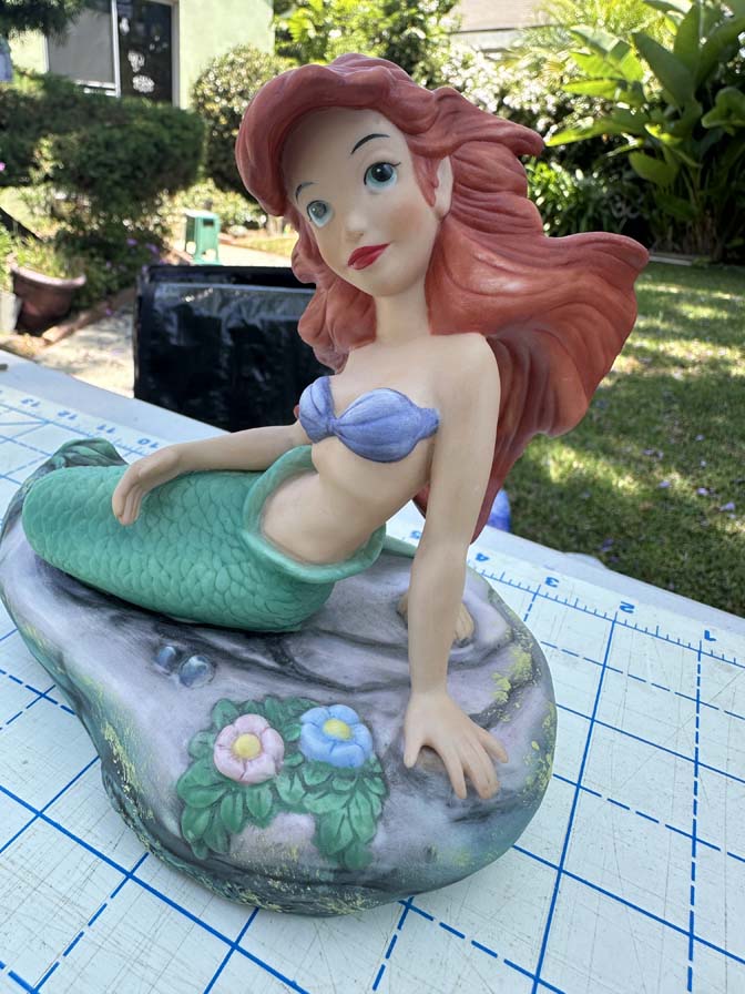 1989 Disney The Little Mermaid Ariel porcelain bisque maquette figure statue