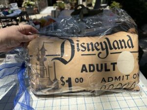2015 Disneyland 60th Diamond Event Gift Ticket Pillow