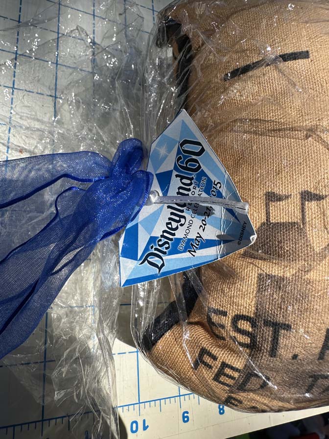 2015 Disneyland 60th Diamond Event Gift Ticket Pillow - Image 2