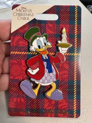 Walt Disney Imagineering (WDI) limited edition pin featuring Scrooge McDuck as Ebenezer Scrooge from Mickey's Christmas Carol LE300