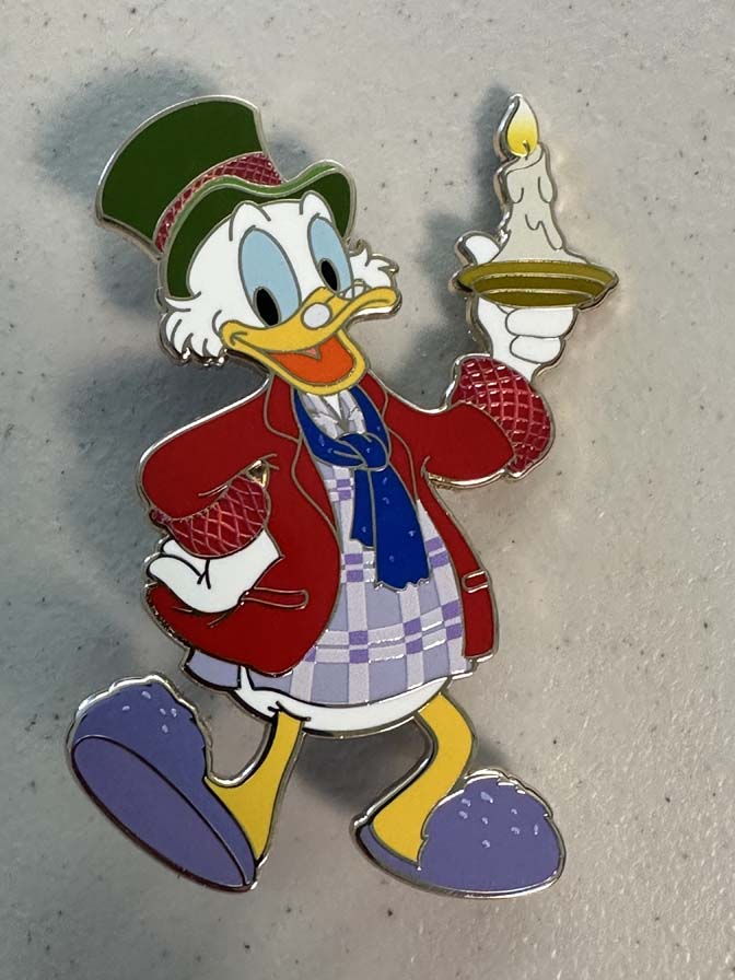 Walt Disney Imagineering (WDI) limited edition pin featuring Scrooge McDuck as Ebenezer Scrooge from Mickey's Christmas Carol LE300 - Image 3