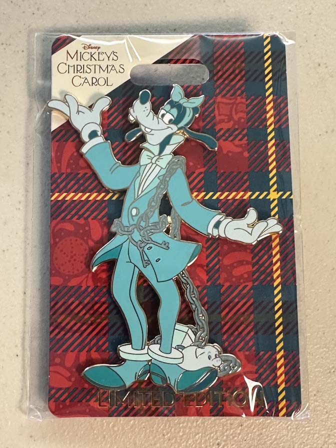 Walt Disney Imagineering (WDI) limited edition pin featuring Goofy as Jacob Marley's Ghost from Mickey's Christmas Carol le300 pin