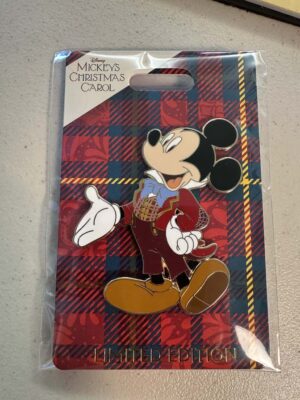 Walt Disney Imagineering (WDI) release featuring Mickey Mouse as Bob Cratchit from Mickey's Christmas Carol LE 300 pin