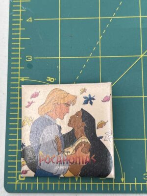 vintage 1995 Disney Pocahontas square button