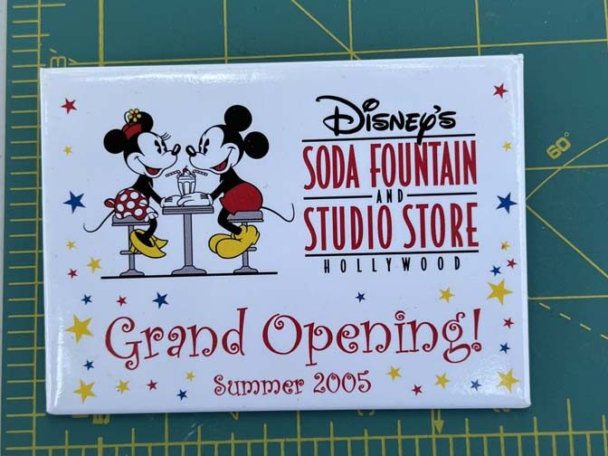 Grand Opening of Disney's Soda Fountain and Studio Store in Hollywood button