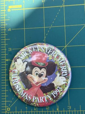 Walt Disney World button from the 1993 Mickey's Very Merry Christmas Party