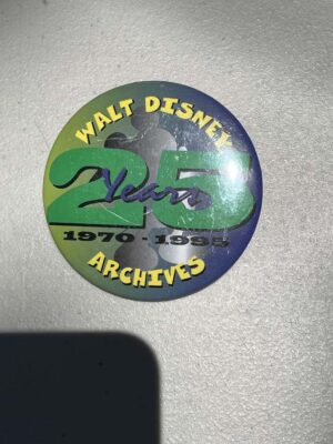 Walt Disney Archives 25th Anniversary button