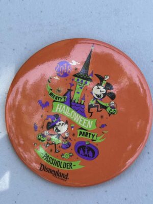 Disneyland Resort 2018 Mickey's Halloween Party Annual Passholder button
