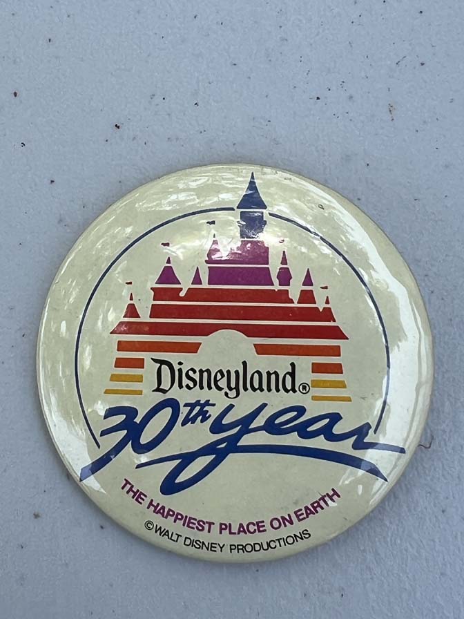 1985 Disneyland 30th Anniversary button