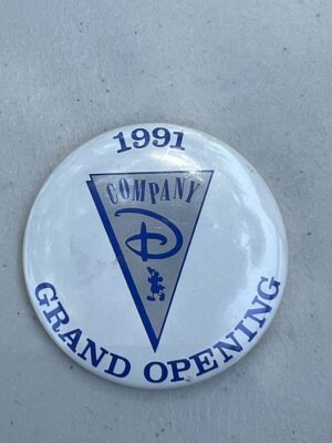 1991 Disney Cast "Company D" grand opening button
