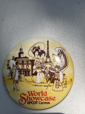 1982 Walt Disney World Epcot Center World Showcase button