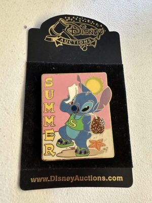 Disney Auctions Stitch Seasons Summer LE 500 Disney Pin